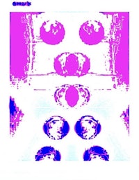 the cover of a purple and blue cd