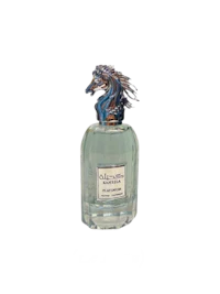 a bottle of l'bean perfume on a black background