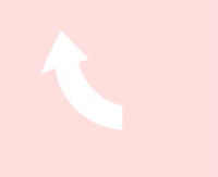 a white arrow pointing up on a pink background