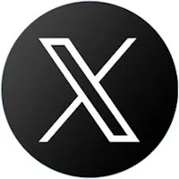 the x logo on a black background
