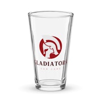 gladiators pint glass