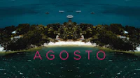 a small island with the word agosto on it
