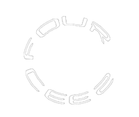 four deep logo on a black background