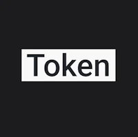 the token logo on a black background
