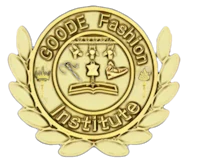 a gold laurel badge with the word gode fashion institute