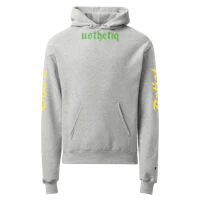 a grey hoodie with the words'pretender'on it