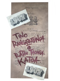 a piece of paper with a stamp on it and a piece of paper with a stamp on it