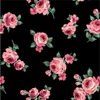 pink roses on a black background