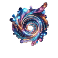 an image of a spiral galaxy on a black background