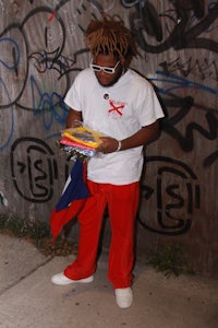 a man with dreadlocks