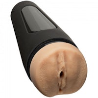 a black sex toy with a hole in it