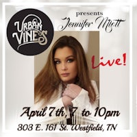 a flyer for urban vines featuring jennifer mitchell