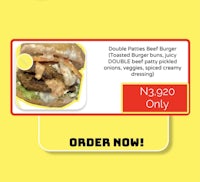 double pancakes beef burger - order now