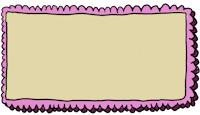 a cartoon frame with a pink border