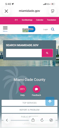 miami-dade county public records - screenshot