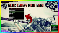 a screenshot of the black genesis menu