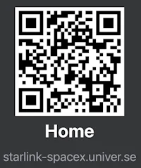 a qr code with the word home on it