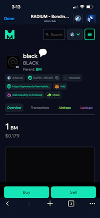 a screenshot of a mobile app with a black screen