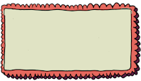 a cartoon frame on a white background