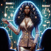 an image of a black woman standing in front of a group of people