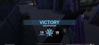 a screenshot of a game with the word victory on it