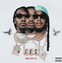 the cover of the album featuring three men in sunglasses