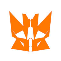 orange transformers logo on a white background