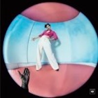 an image of a woman standing in a circular frame