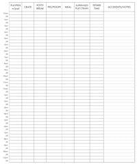 an example of a weekly schedule template