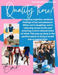 a flyer with the words quality time