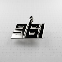 a pendant with the number 361 on it