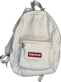 supreme backpack - white