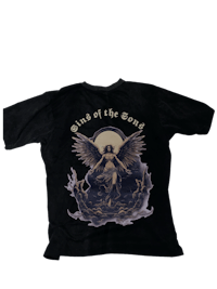 a black t - shirt with an image of an eagle on it