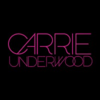 the carrie underwood logo on a black background