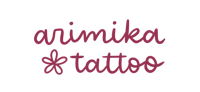 a logo with the word arimika tattoo on it