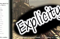 a black screen with the word explicity on it
