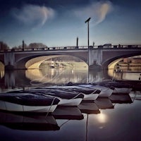 a bridge over a body of water