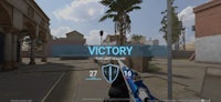 a screenshot of a game with the word victory on it