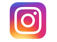 the instagram logo on a black background