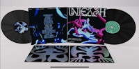 a black and blue lp with an image of a black and blue lp