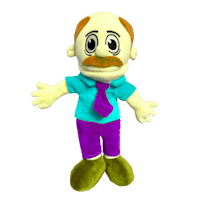 a stuffed animal with a moustache and mustache