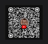 a qr code with a man's face on it