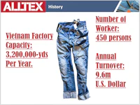 a poster showing the number of workers in a vietnamese factory