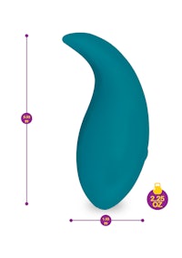 an image of a teal shaped sex toy
