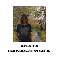 agata banaszewska in front of a river