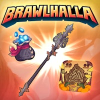 brawlhalla icon with a wand and a pumpkin
