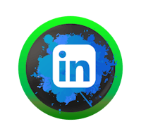 the linked logo on a black background