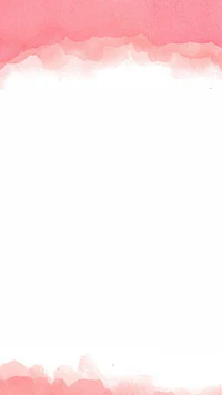 a pink watercolor frame on a white background