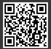 a black and white qr code on a black background