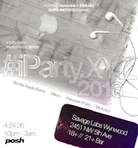 a poster for the ip party xl 2016
